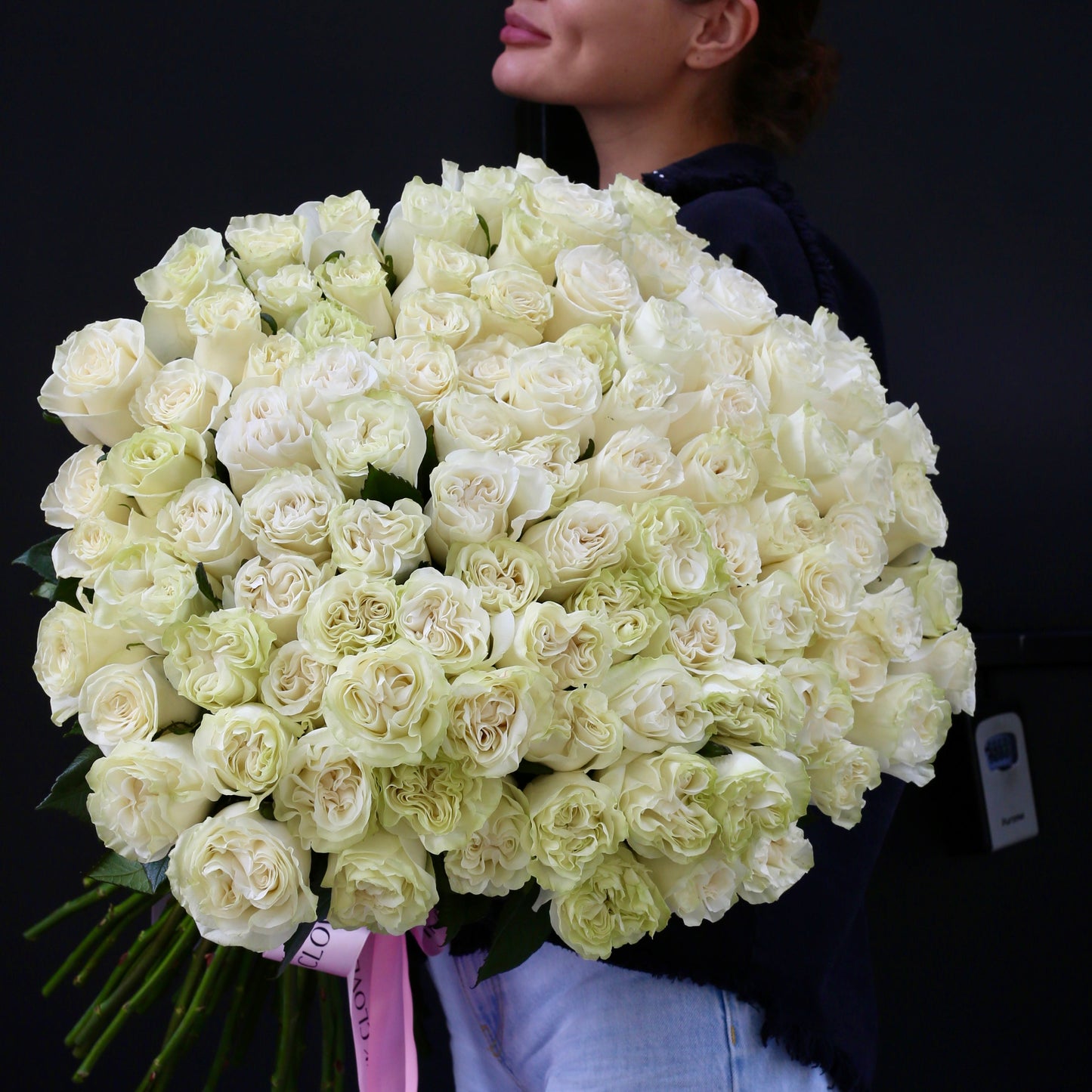 100 Roses - Los Angeles Florist - Pink Clover