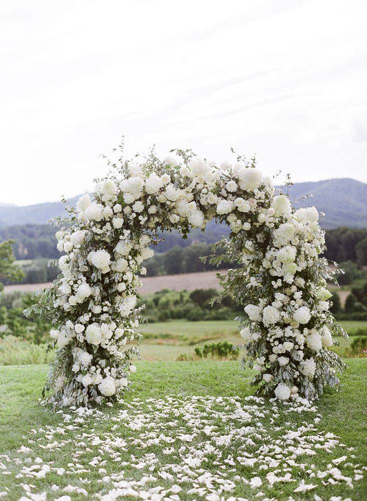 Round Wedding Arch - Los Angeles Florist - Pink Clover