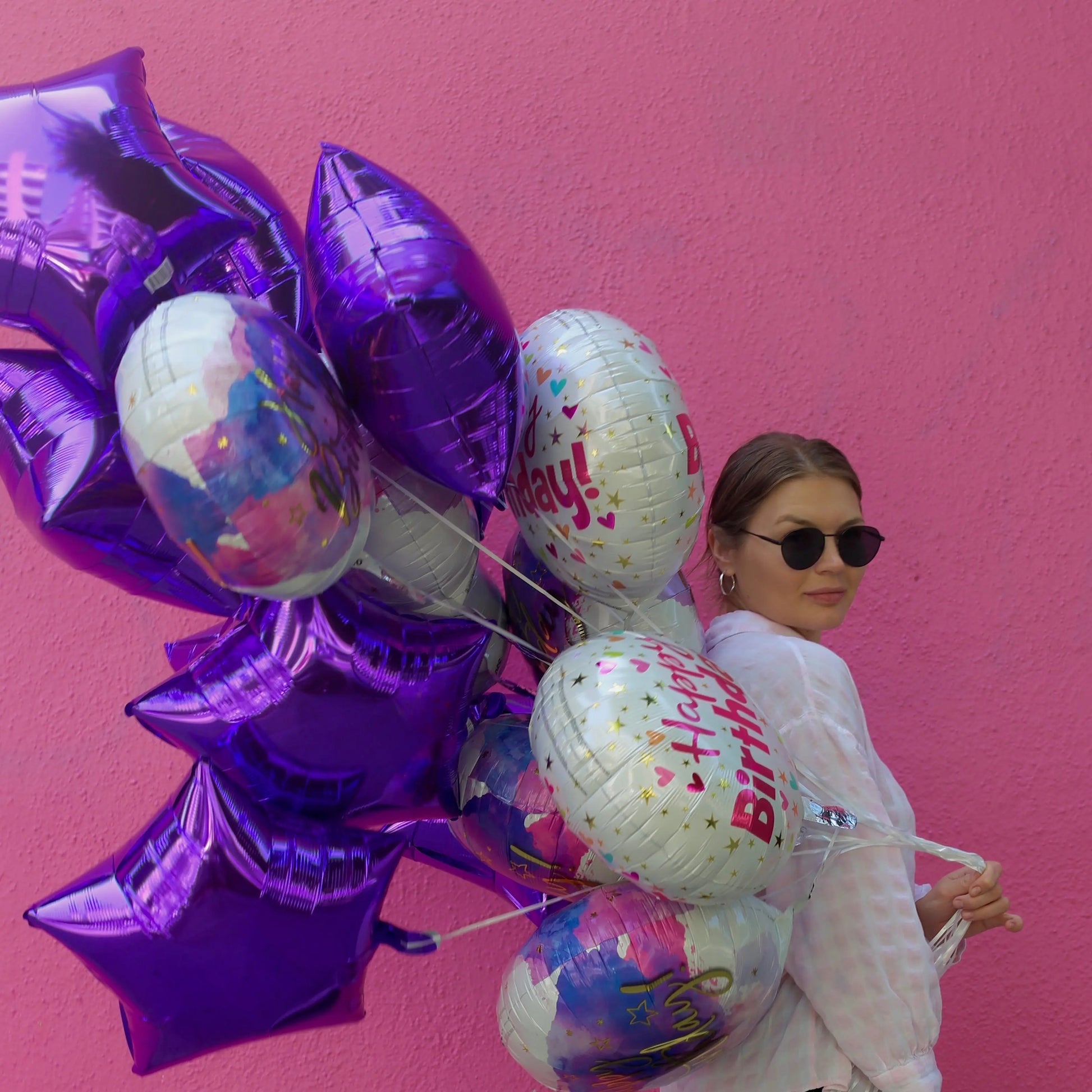 5 Balloons - Same Day Flower Delivery in Honolulu (HI) | Honolulu Florist | Pink Clover
