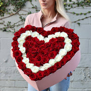 Large heart box - Los Angeles Florist - Pink Clover