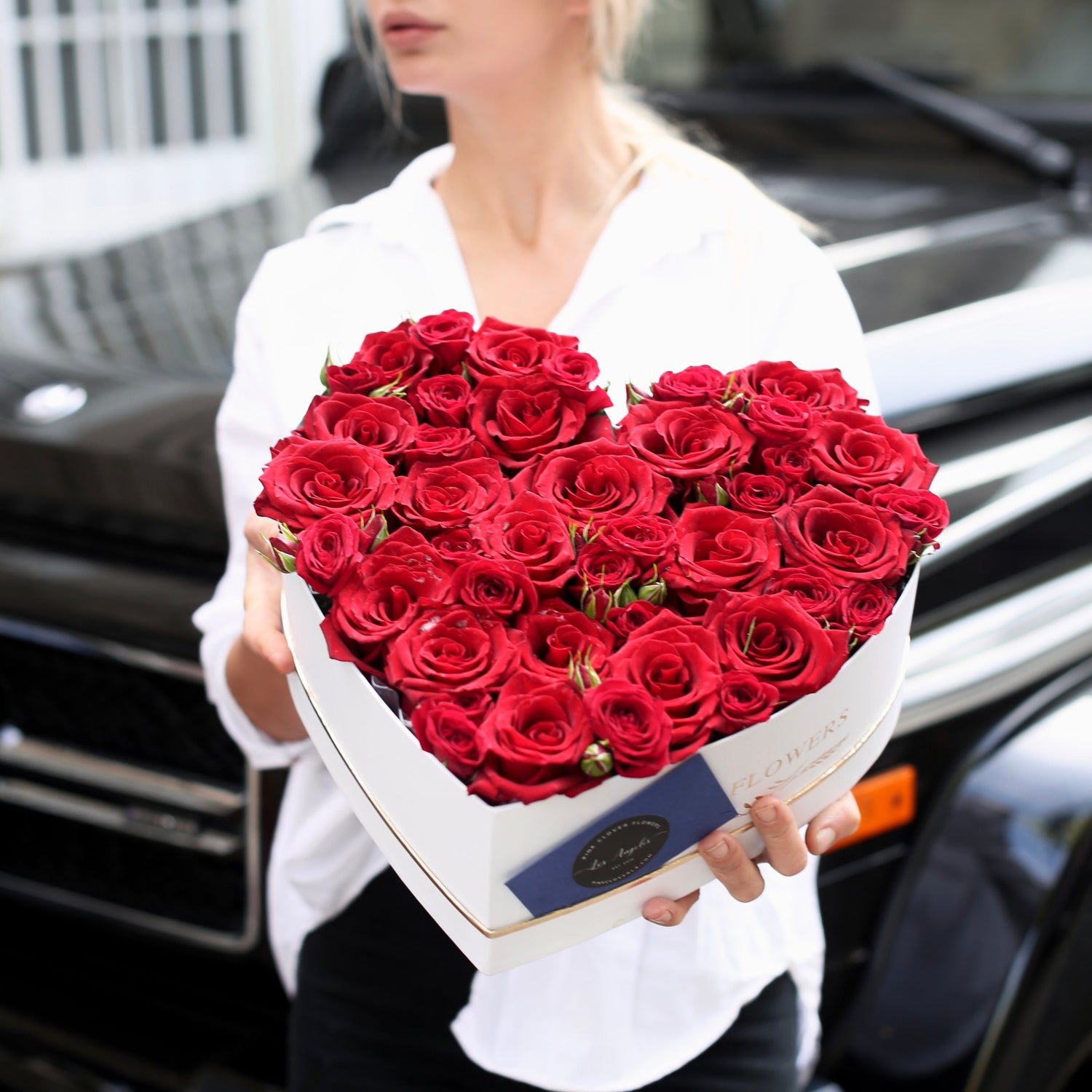 Heart Box - Los Angeles Florist - Pink Clover